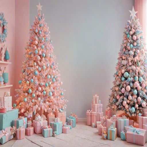 pastel aesthetic christmas wallpaper