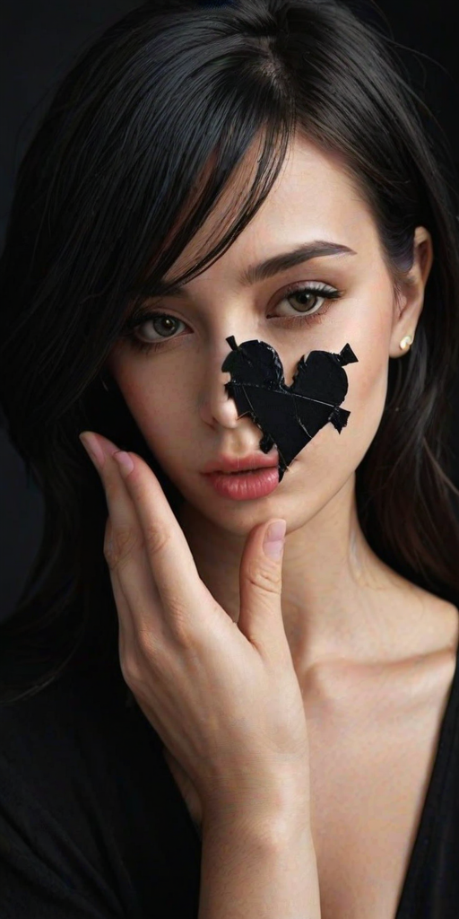 broken heart black
