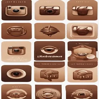 aesthetics brown instagram highlight icons