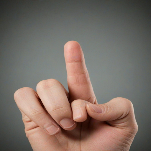 middle finger background
