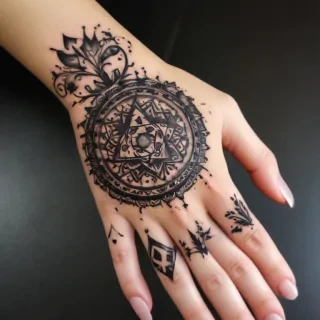 cute hand tattoos for black females