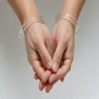 transparent praying hands