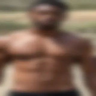 black shirtless man