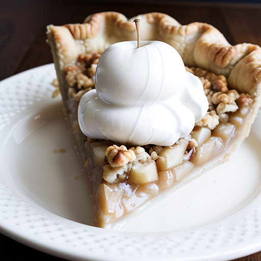 sour cream apple walnut pie
