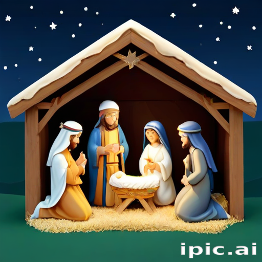 free christmas nativity scene