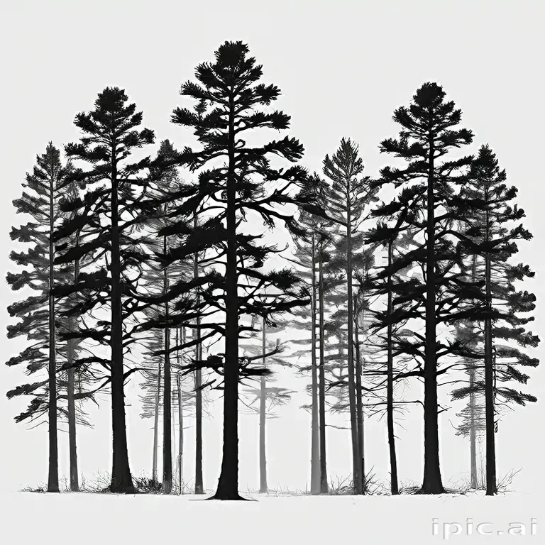 pine tree silhouette png