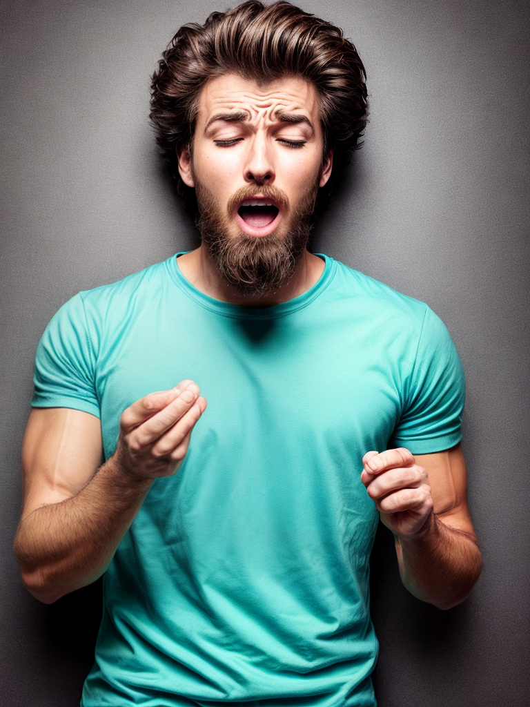 image of a guy vomitting