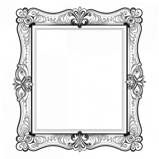 frame clipart black and white
