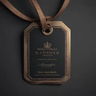 clothing tag mockup