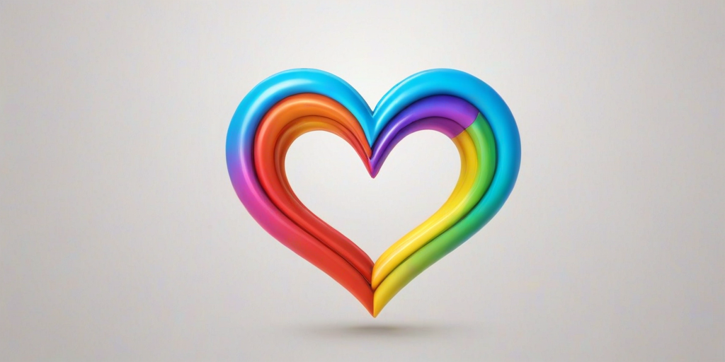 rainbow heart png