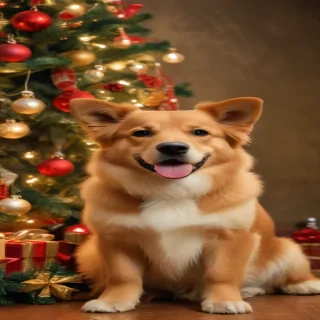 dog christmas backgrounds