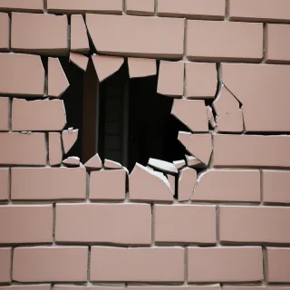 broken wall