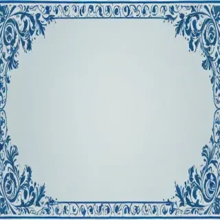 blue border design