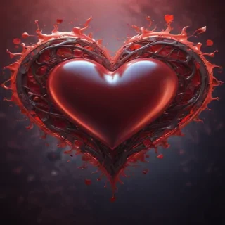 heart background aesthetic