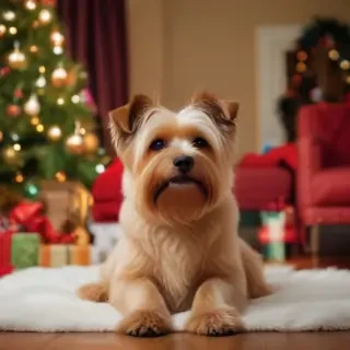 christmas dogs wallpaper