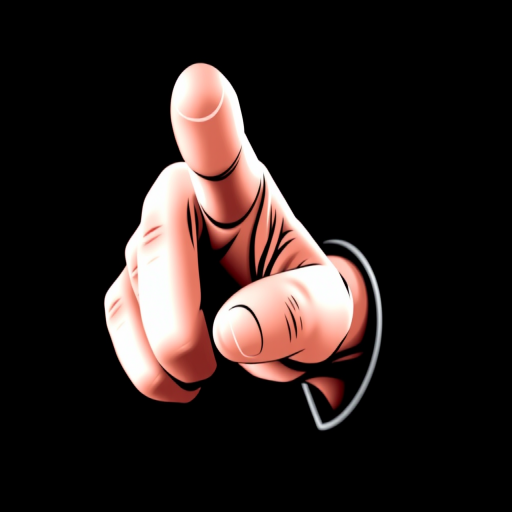 finger pointing png
