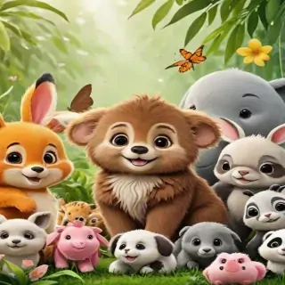 cute animal background