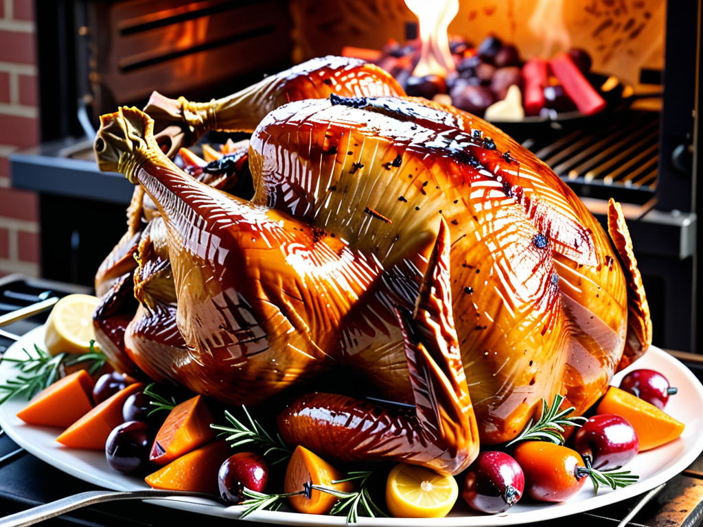 slow roasted turkey at 250 degrees
