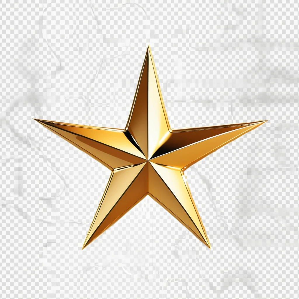 gold star transparent background