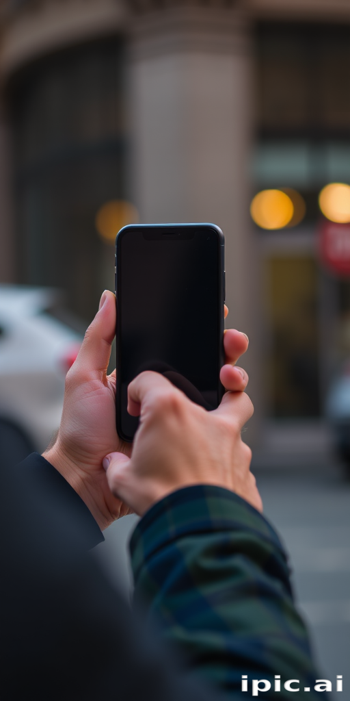 person holding phone