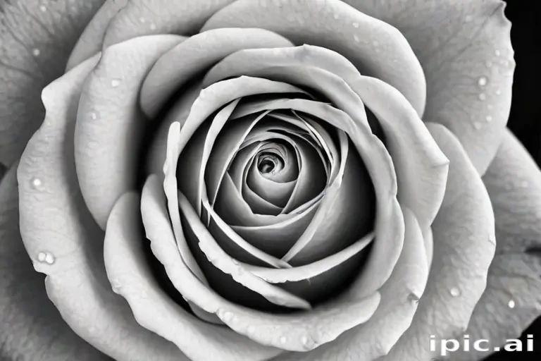 black and white rose background