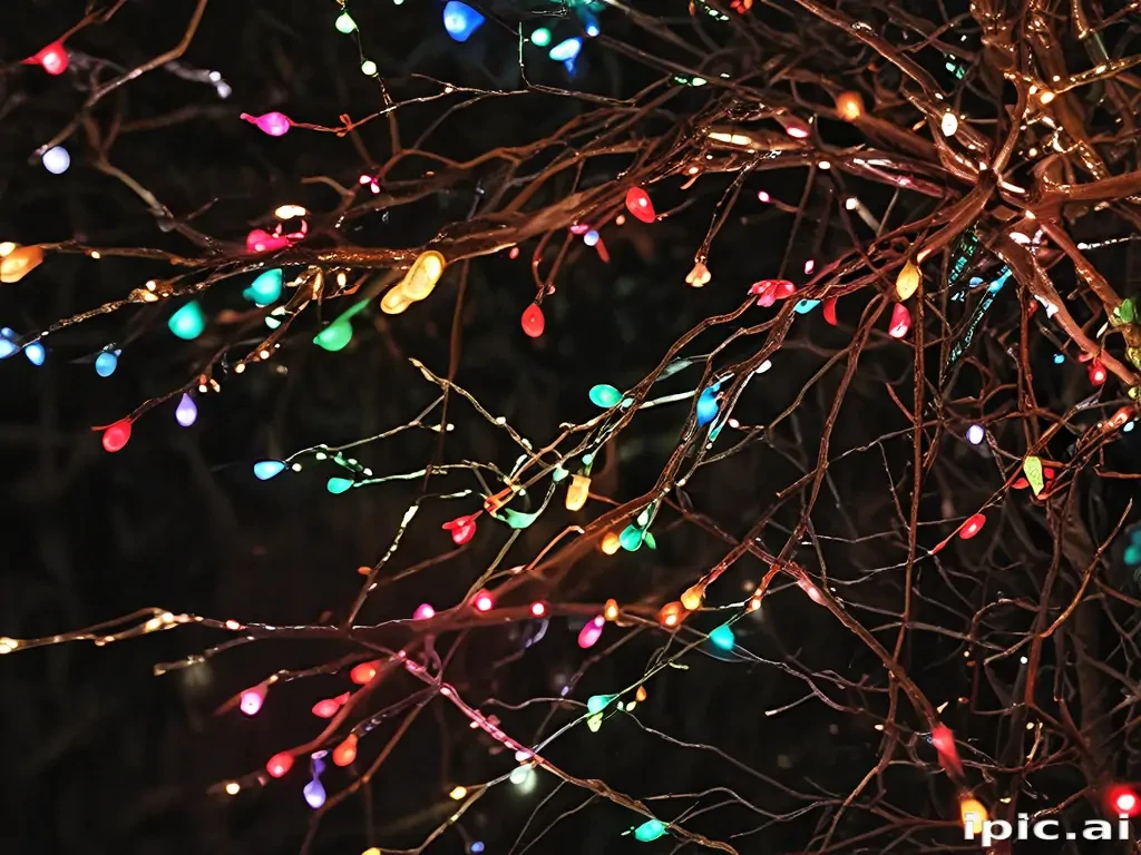 christmas lights iphone wallpaper