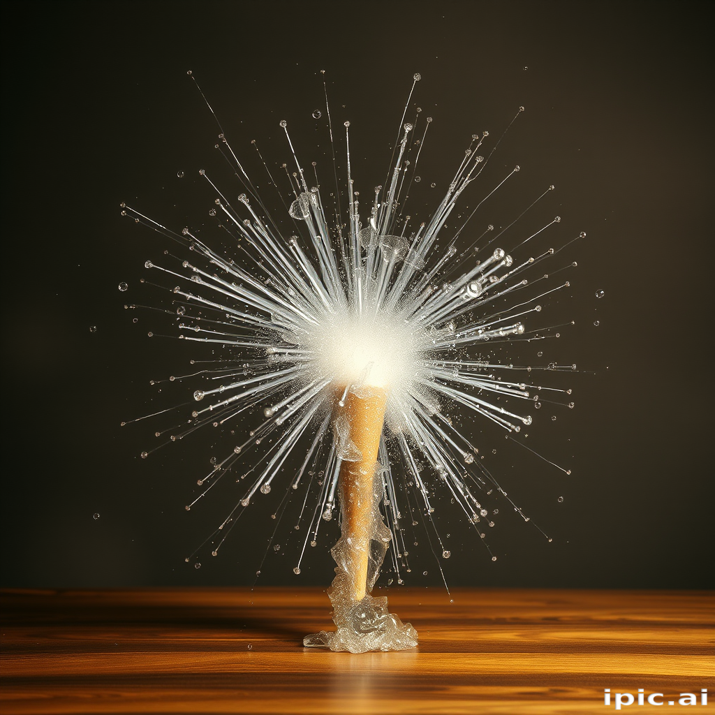 transparent explosion