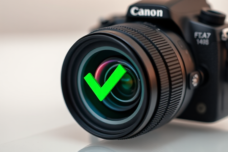 create a high-quality image of a green check mark on a transparent background with a DSLR camera set to f/8 aperture, 1/200 sec shutter speed, ISO 100, using a macro lens for detailed clarity and soft natural lighting