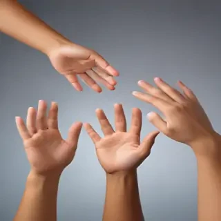 hands reaching out png