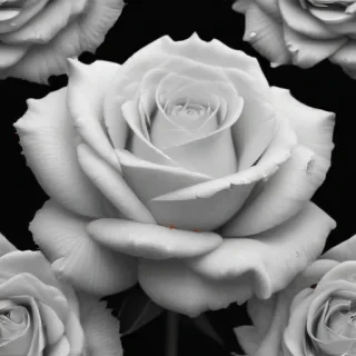 rose with black and white background