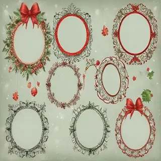 christmas clip art frames