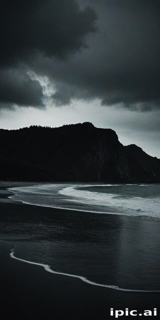 dark beach wallpaper