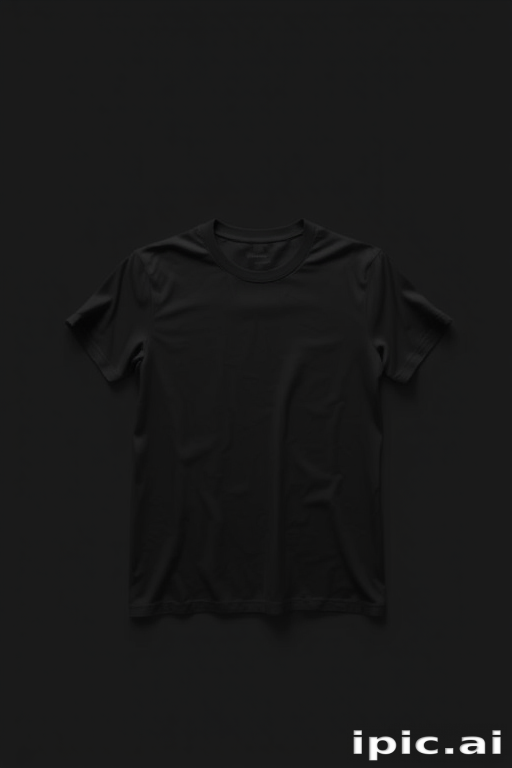 black t shirt mockup free