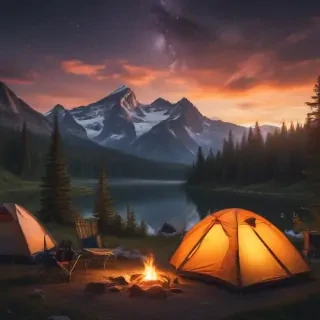 camping background pic