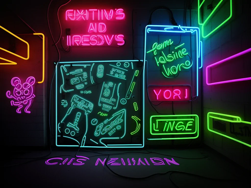 coolest neon wallpaper