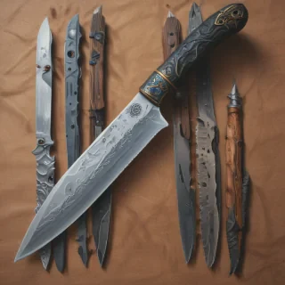 drawings of knives