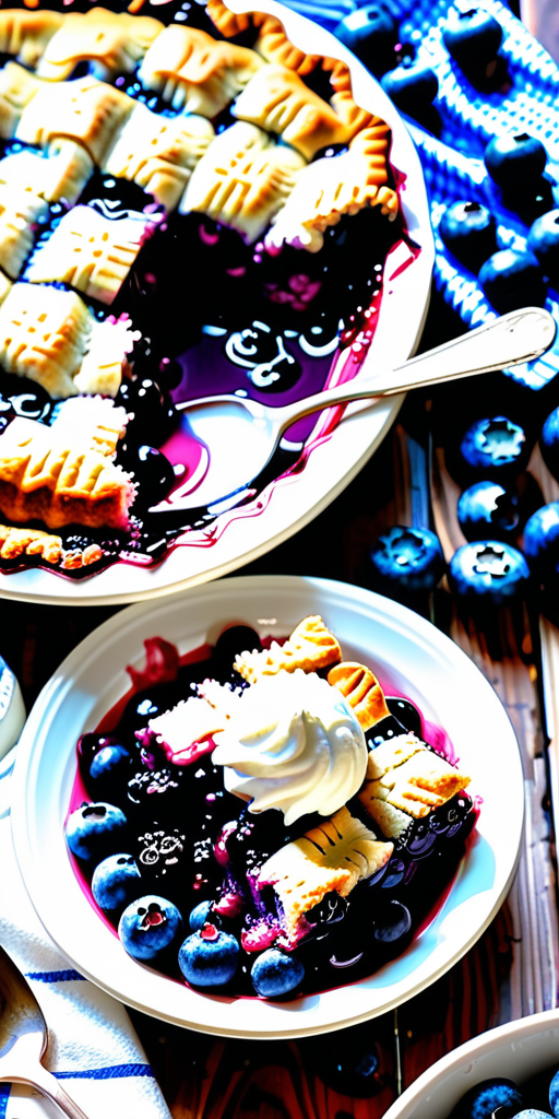 blueberry cobbler with pie filling