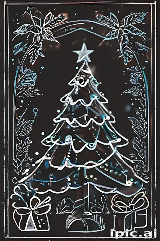 christmas outline