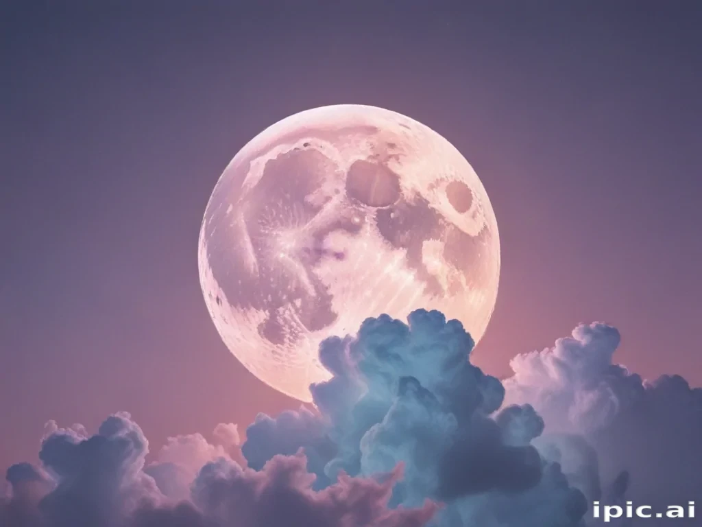 pastel aesthetic moon wallpaper