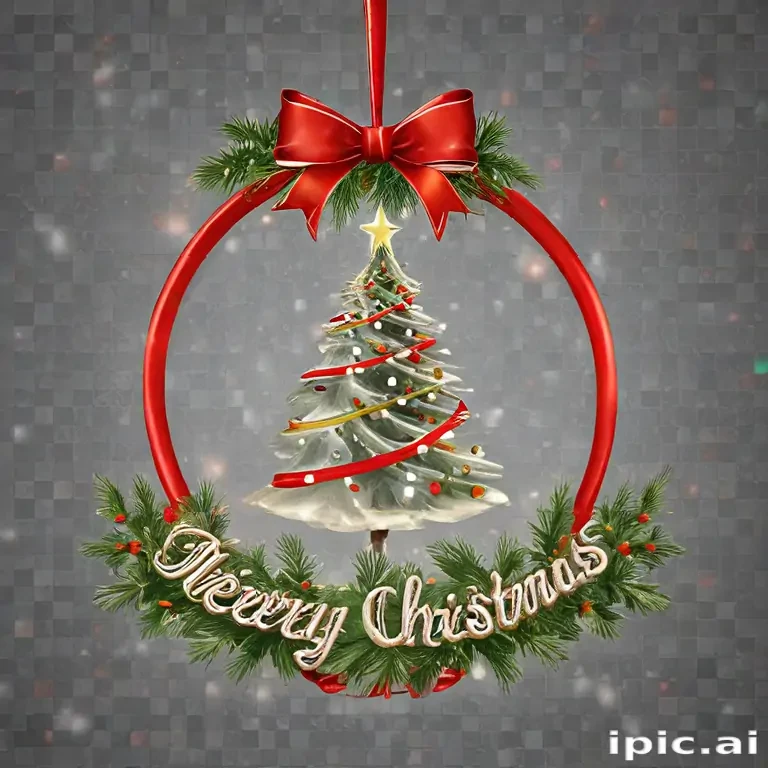 transparent merry christmas