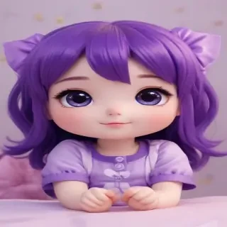 kawaii cute purple wallpaper
