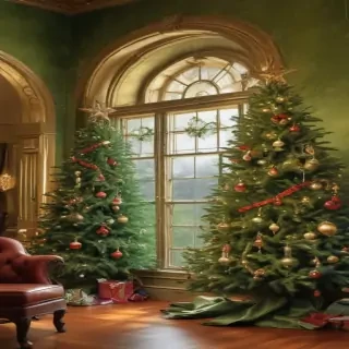 green christmas bg