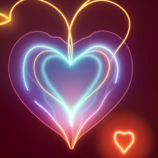 glowing heart png