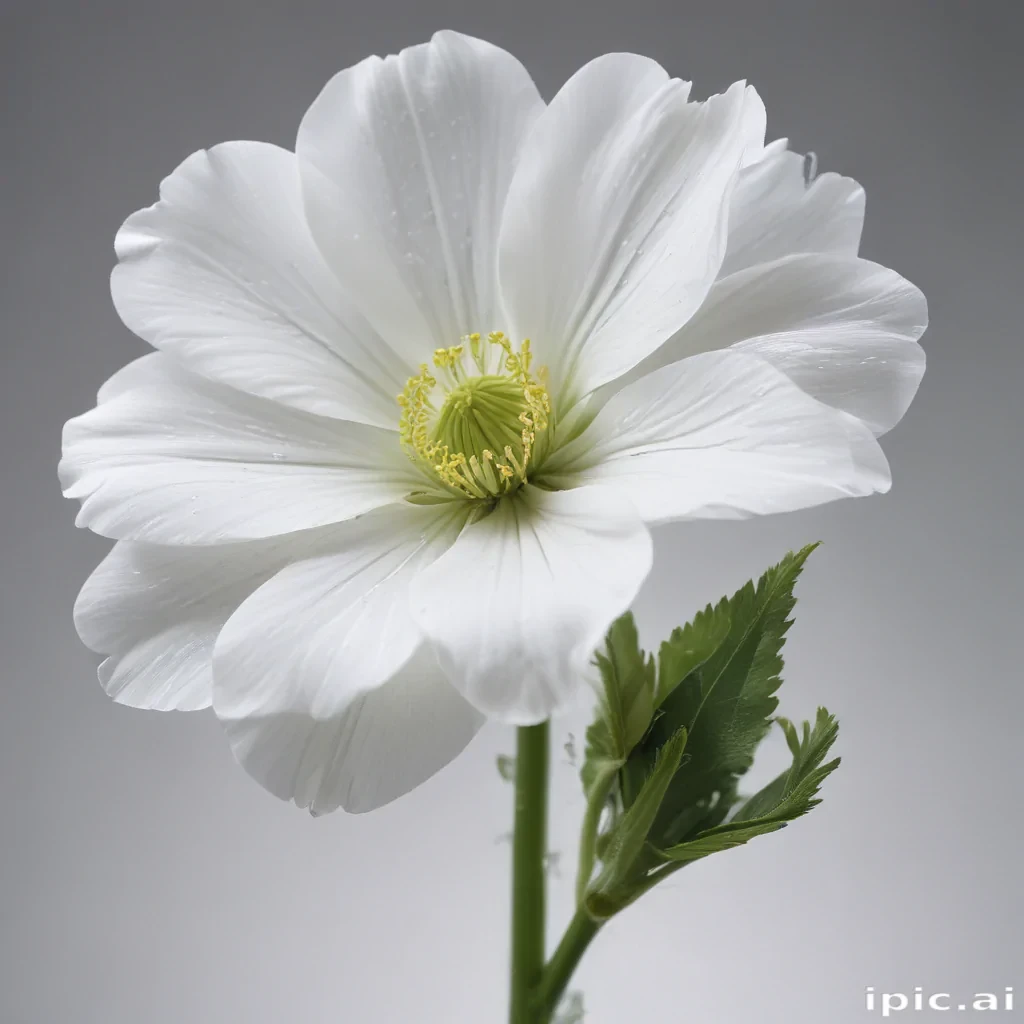 transparent white flower