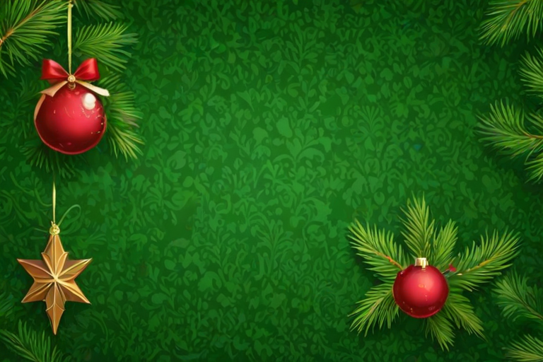 christmas background green
