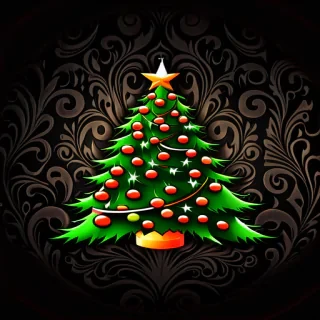 dark christmas wallpaper