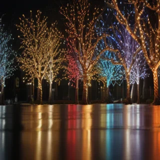 christmas lights iphone wallpaper