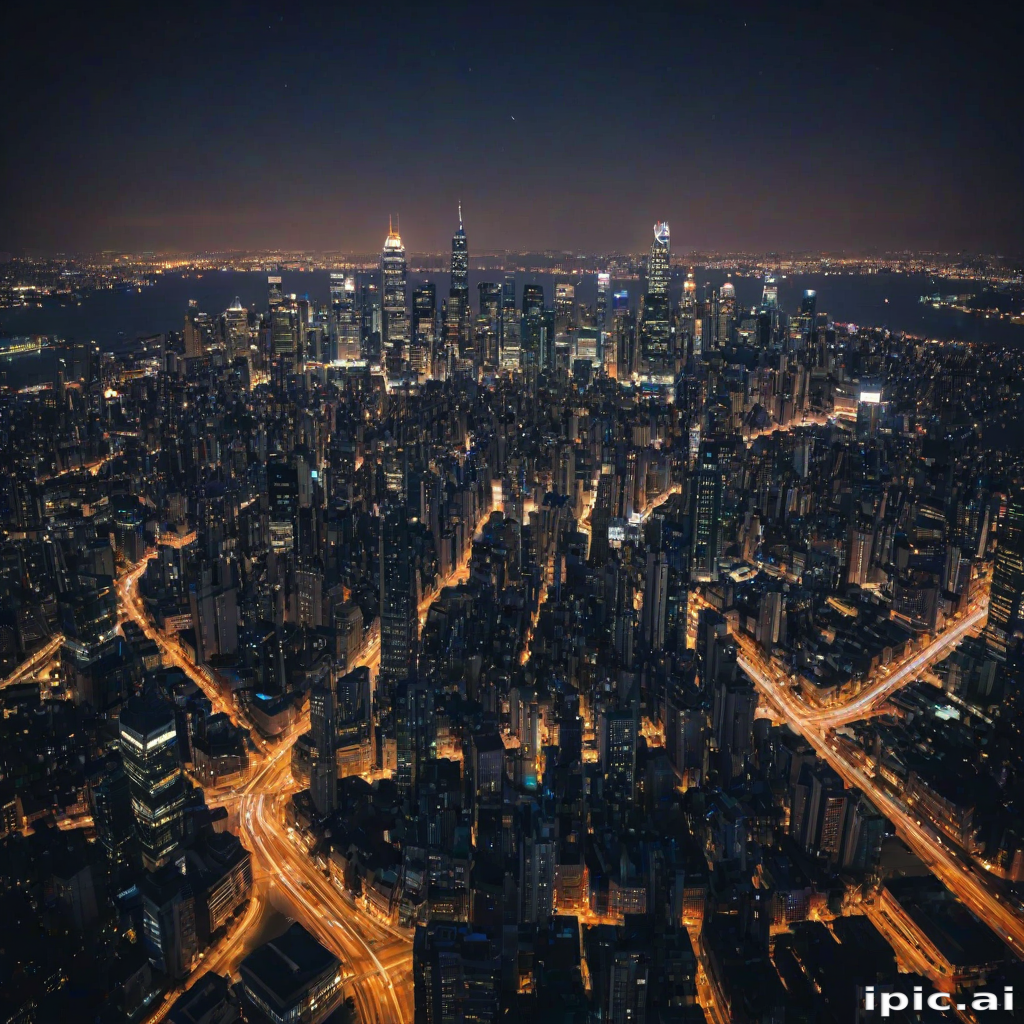 city lights background