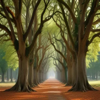trees no background