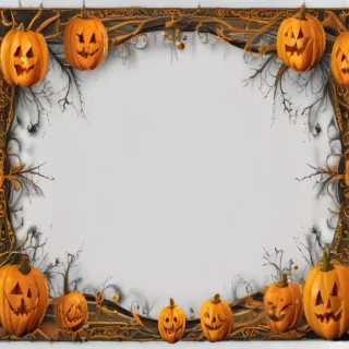 halloween border transparent